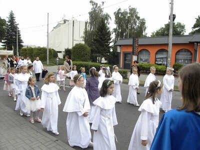 Procesja wiodła głównymi ulicami miasta. 